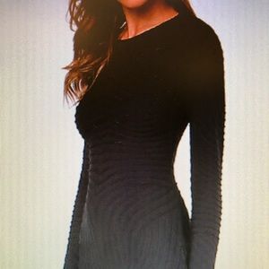 Bebe long sleeve black dress.